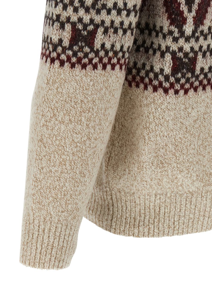 Brunello Cucinelli 'Geometric Jacquard' Sweater