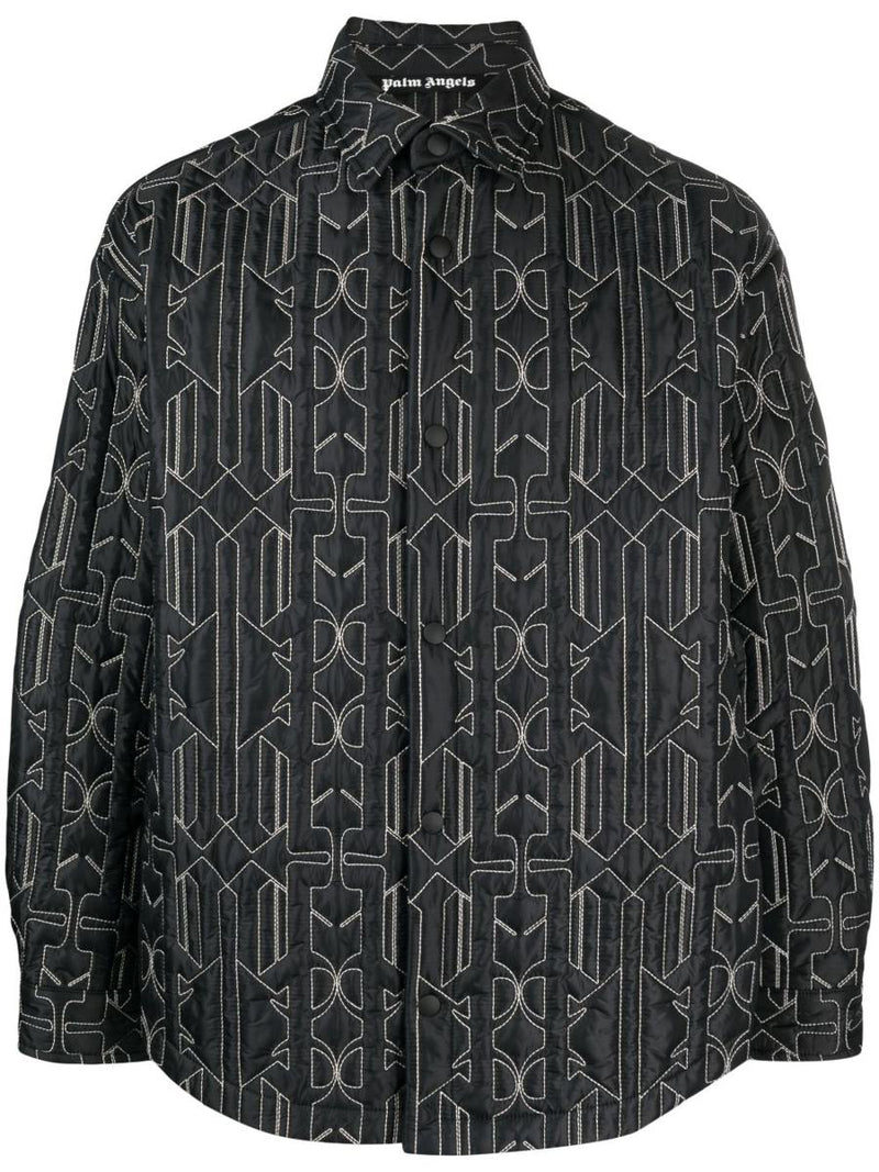 Palm Angels Monogram Quilted Overshirt