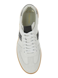 'Archer' White Low Top Sneakers With Logo Lettering On Tongue And Heel And Contrasting Heel In Leather Man