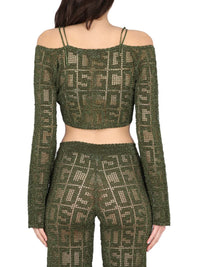 Gcds Monogram Macrame Top