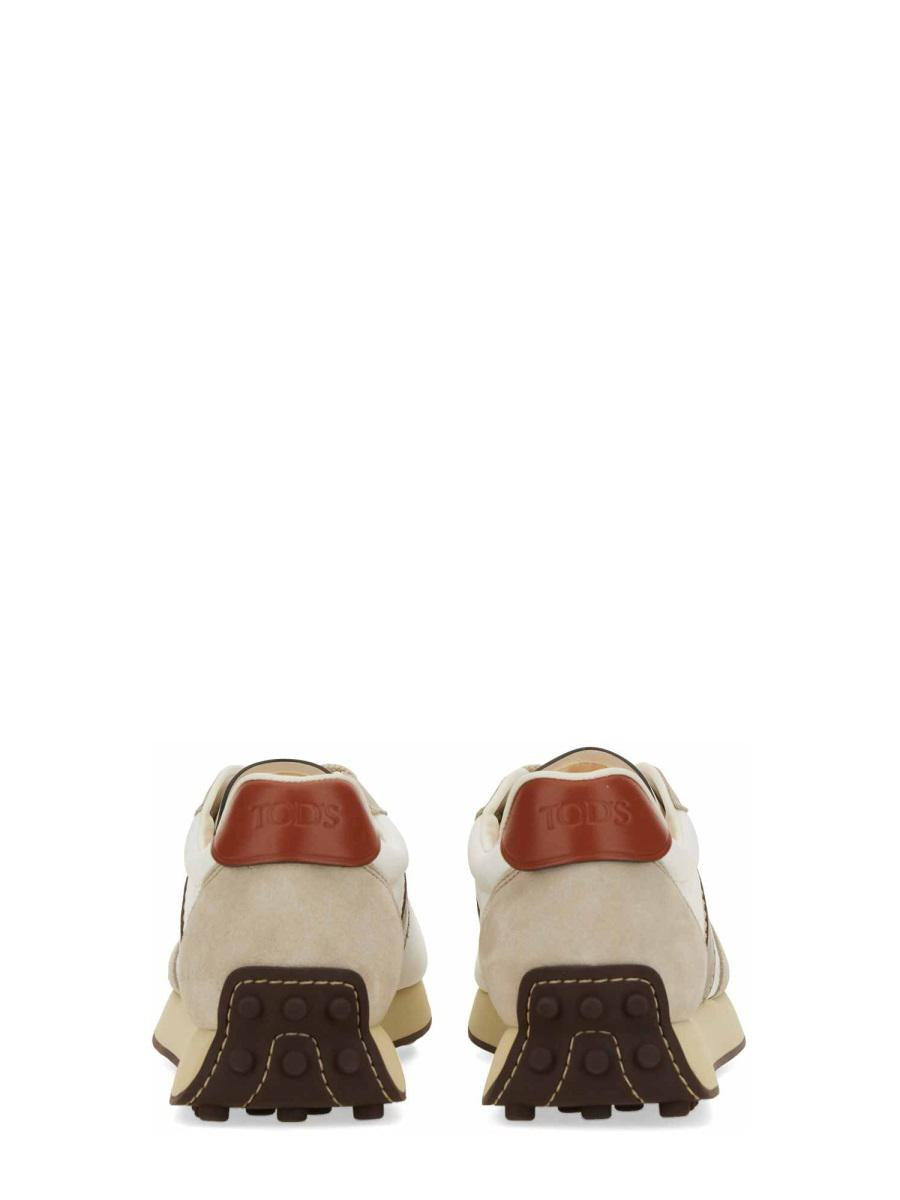 Tod'S Leather And Fabric Sneaker