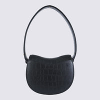 Burberry Black Leather Rocking Horse Shoulder Bag