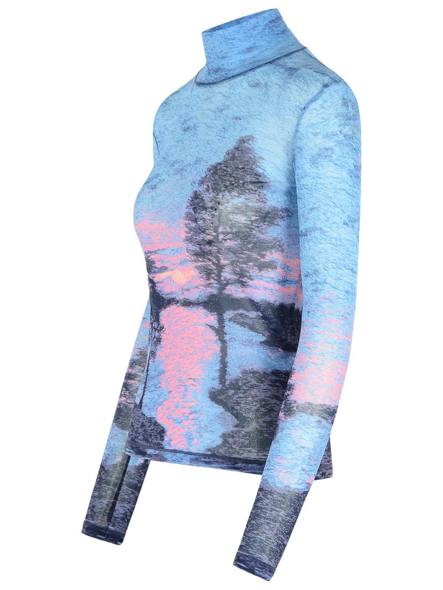 Maison Kitsuné 'Landscape' Polyamide Turtleneck Sweater