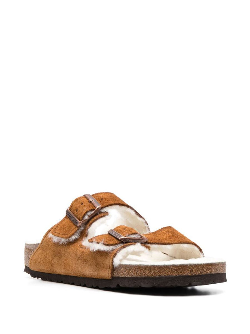 Birkenstock Arizona Shearling Suede Sandals