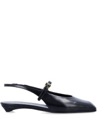 Prada Leather Slingback Ballet Flats