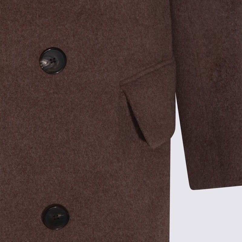 Auralee Brown Wool Coat