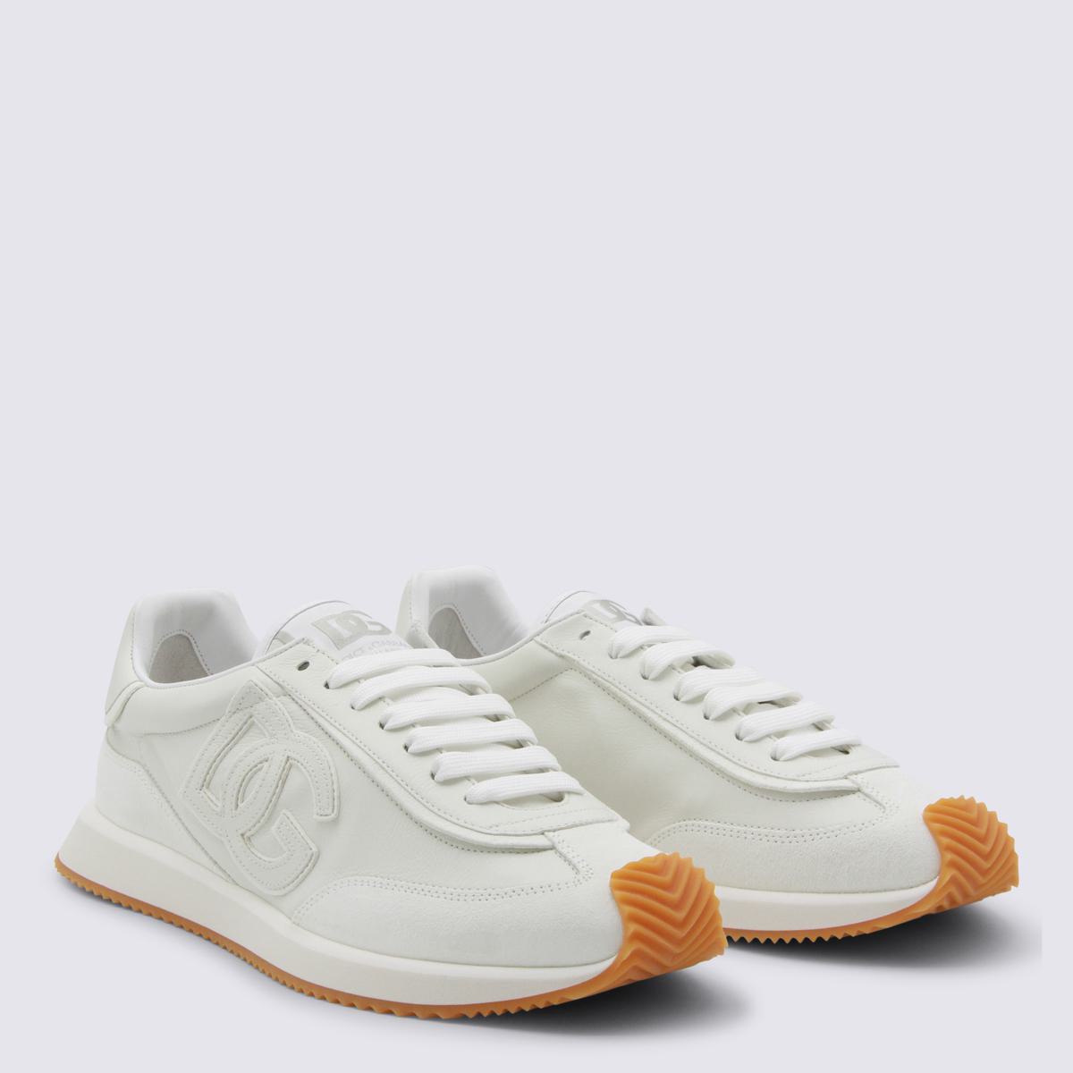 Dolce & Gabbana White Leather Sneakers