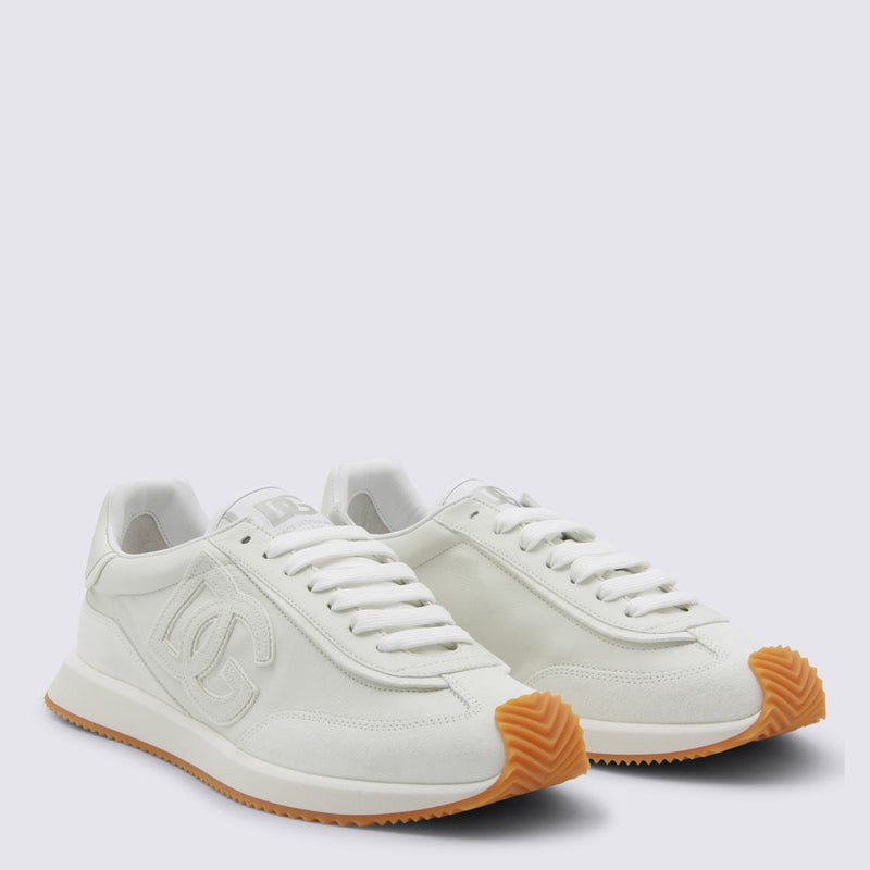 Dolce & Gabbana White Leather Sneakers