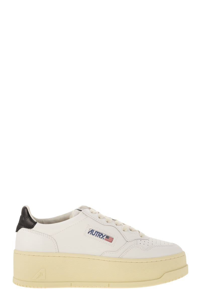 Autry Medalist Platform - Leather Trainers