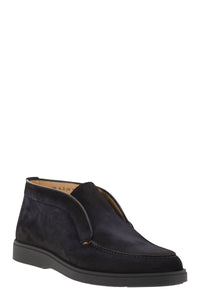Santoni Suede Leather Desert Boot
