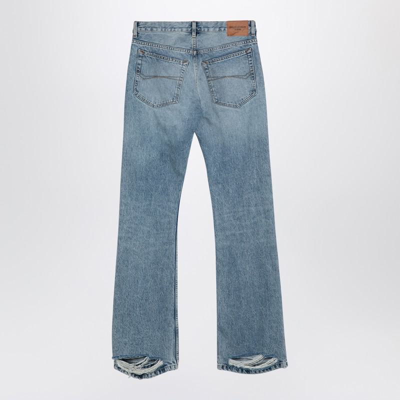 Balenciaga Light Jeans With Distressed Hem