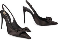 Dolce & Gabbana Satin Slingback Pumps