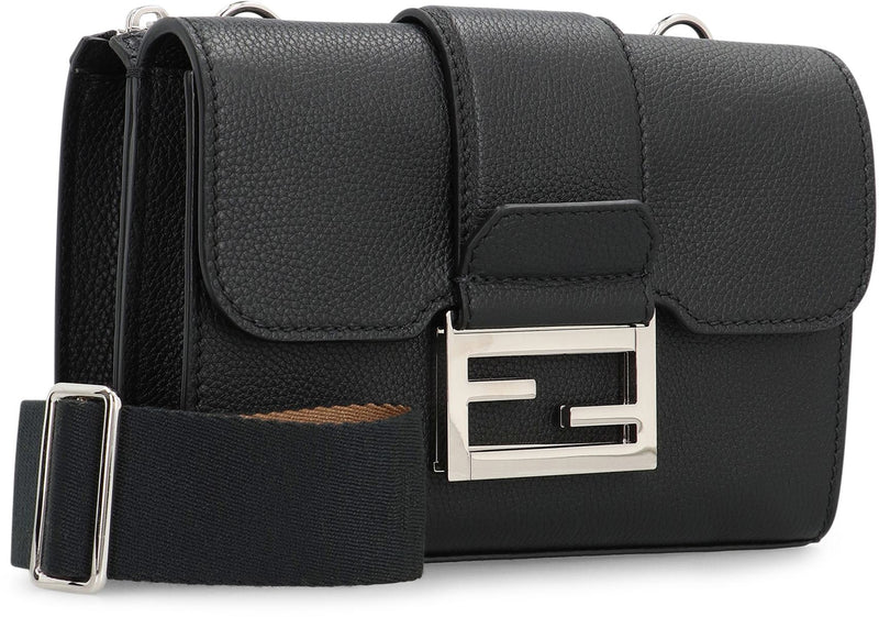 Fendi Baguette Double Leather Crossbody Bag