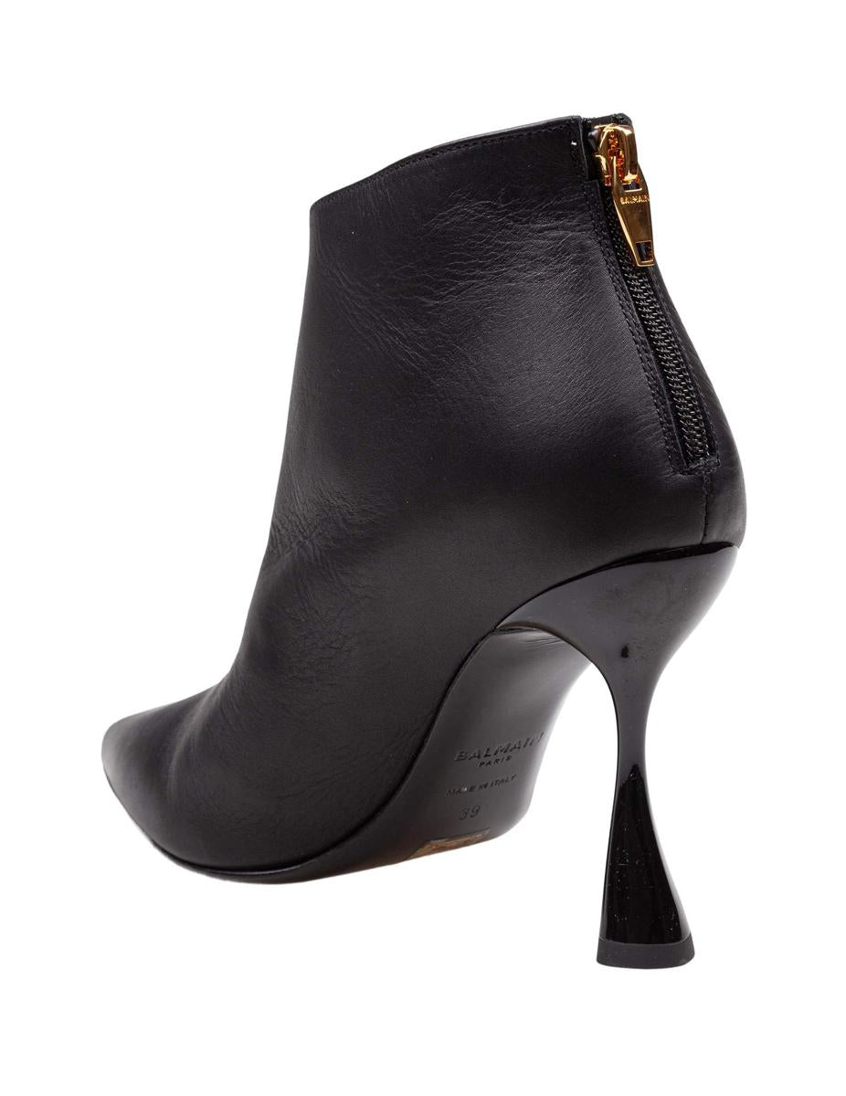 Balmain Leather Ankle Boot
