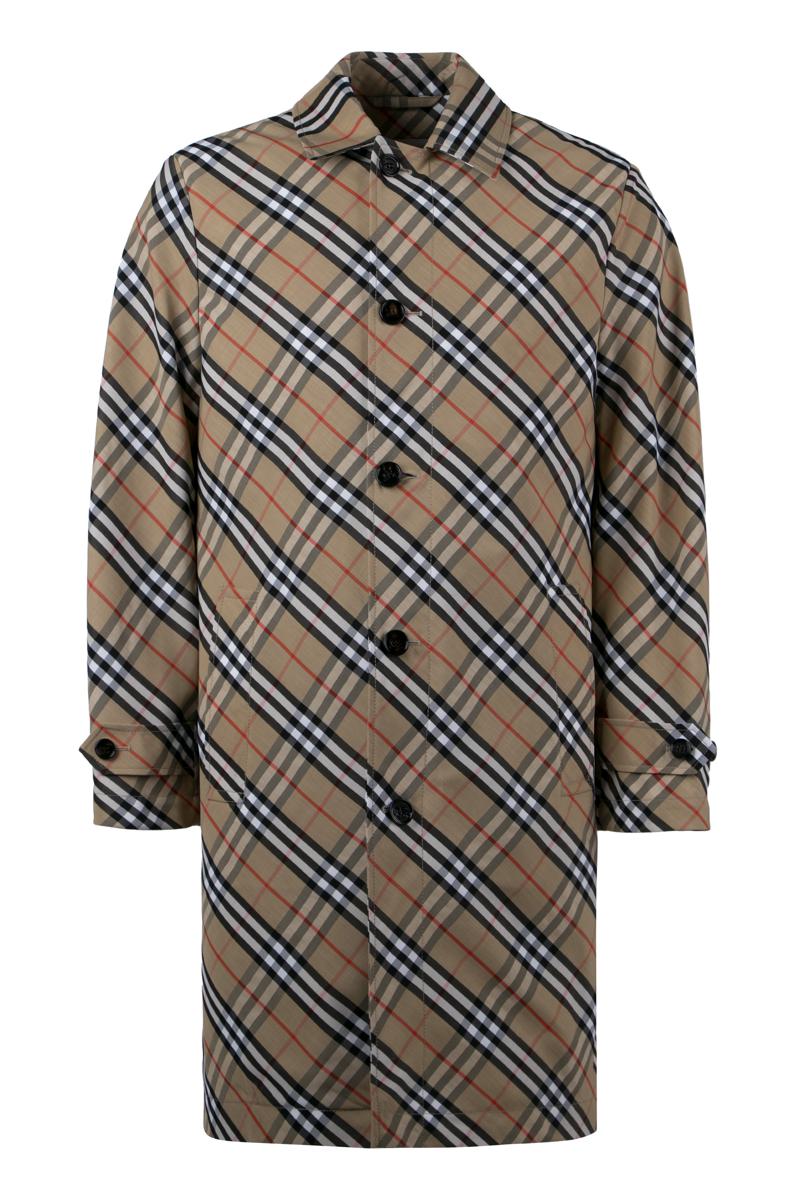 Burberry Checked Car Coat