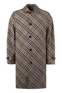Burberry Checked Car Coat