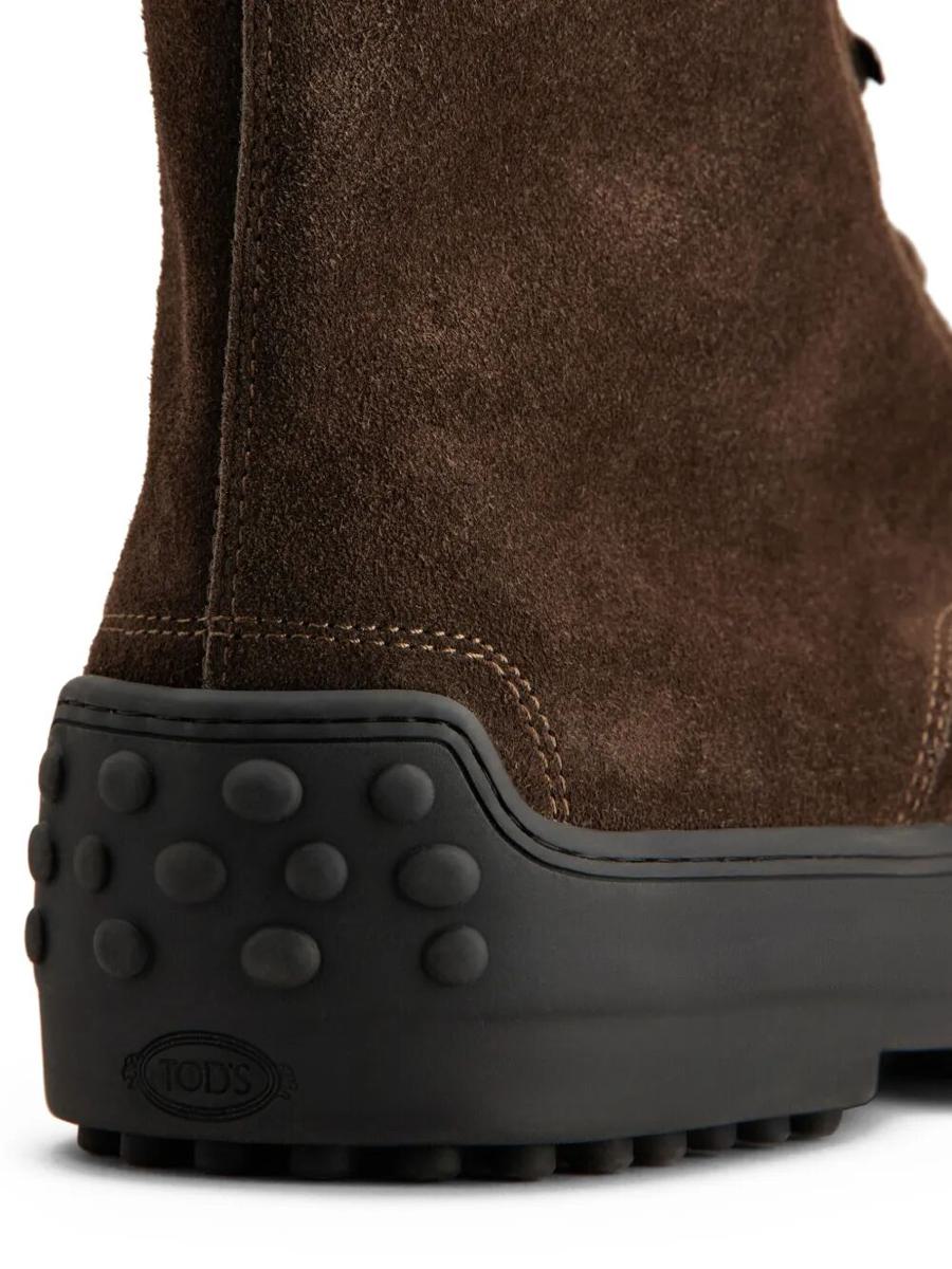 Tod'S Suede Gommino Combat Boots Shoes