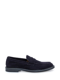 Doucal's Suede Penny Loafers