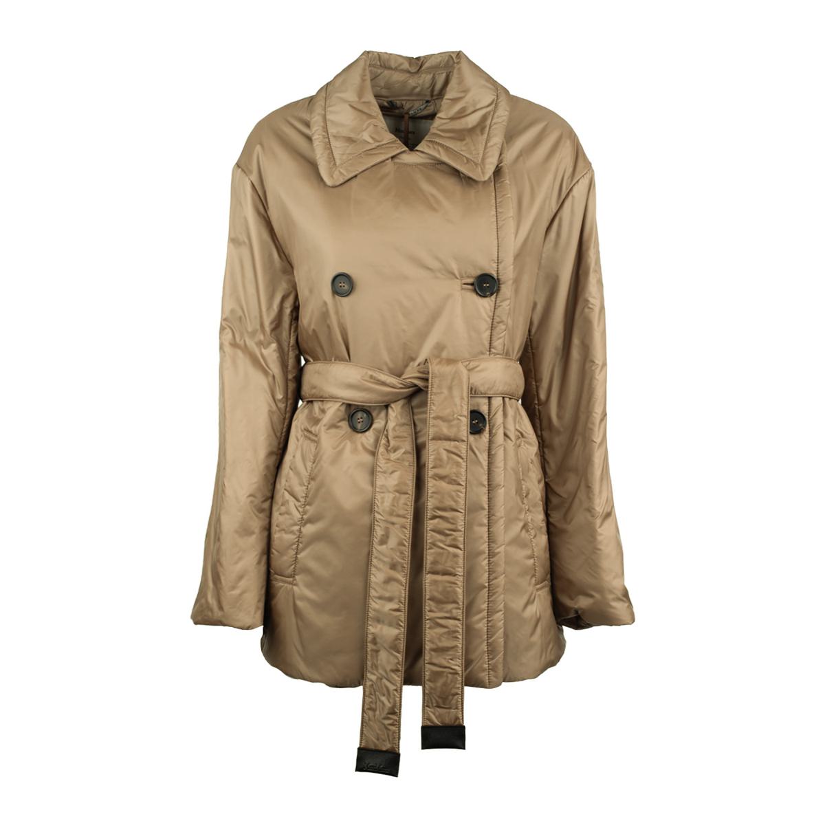 Max Mara Glossy Padded Double-Breasted Trench Coat