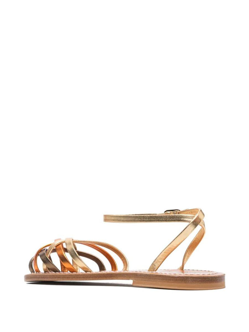 K.Jacques Demetria Metallic Sandals Shoes