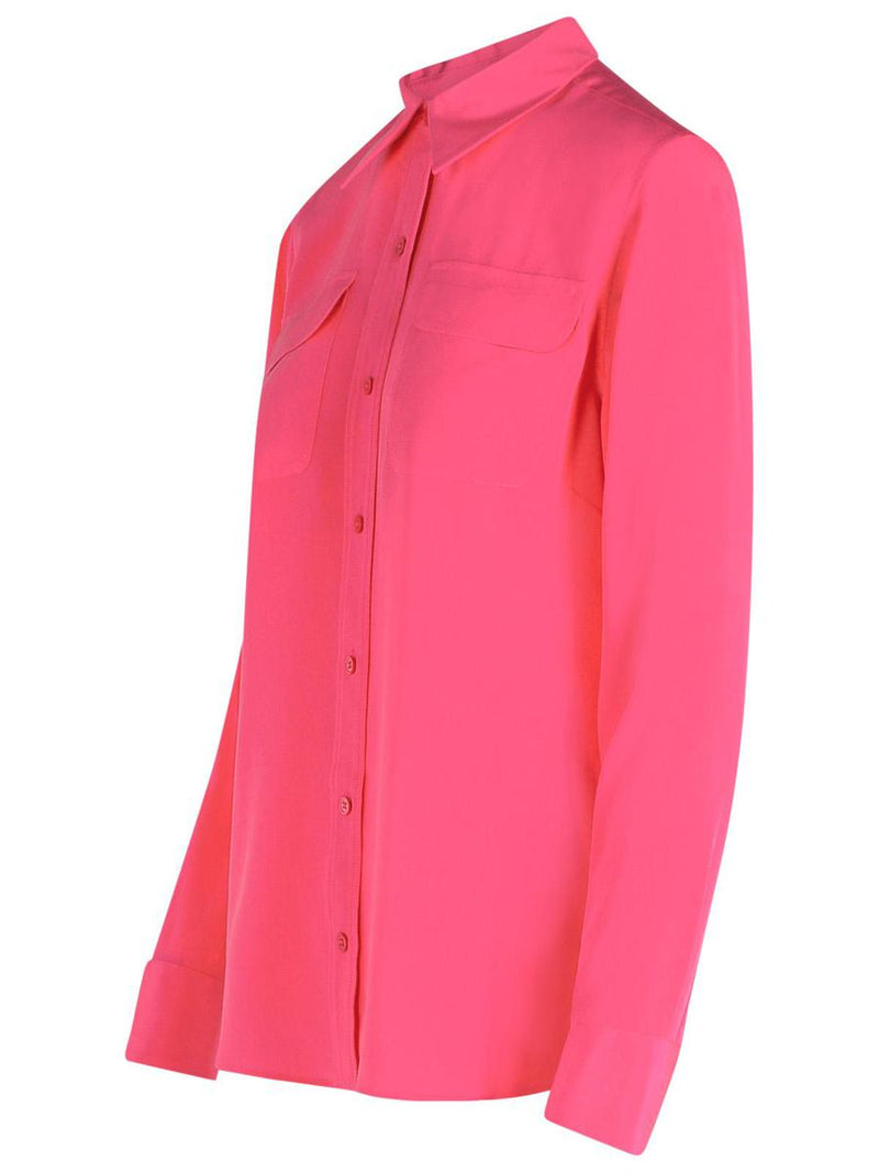 Equipment Pink Silk Shirt