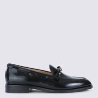Valentino Garavani Black Leather Loafers