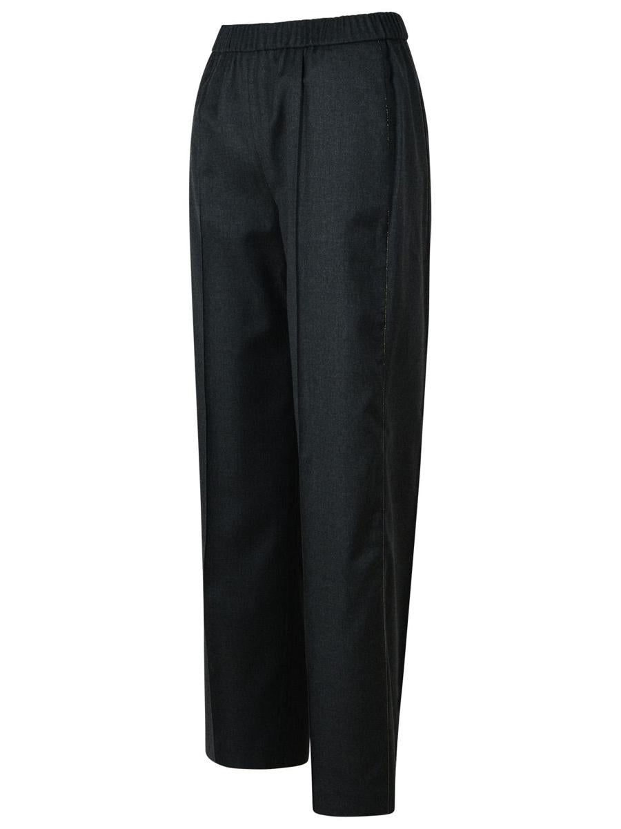 Fabiana Filippi 'Over' Grey Virgin Wool Trousers