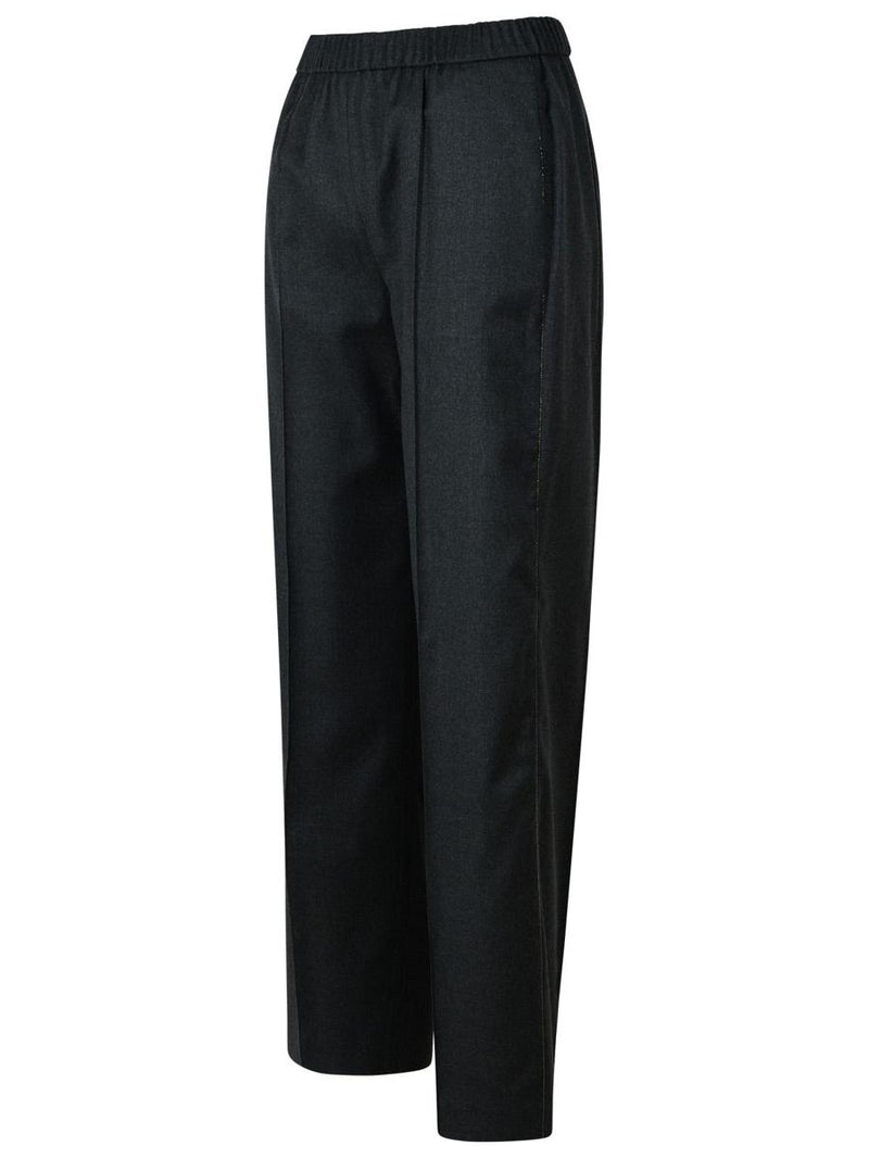 Fabiana Filippi 'Over' Grey Virgin Wool Trousers