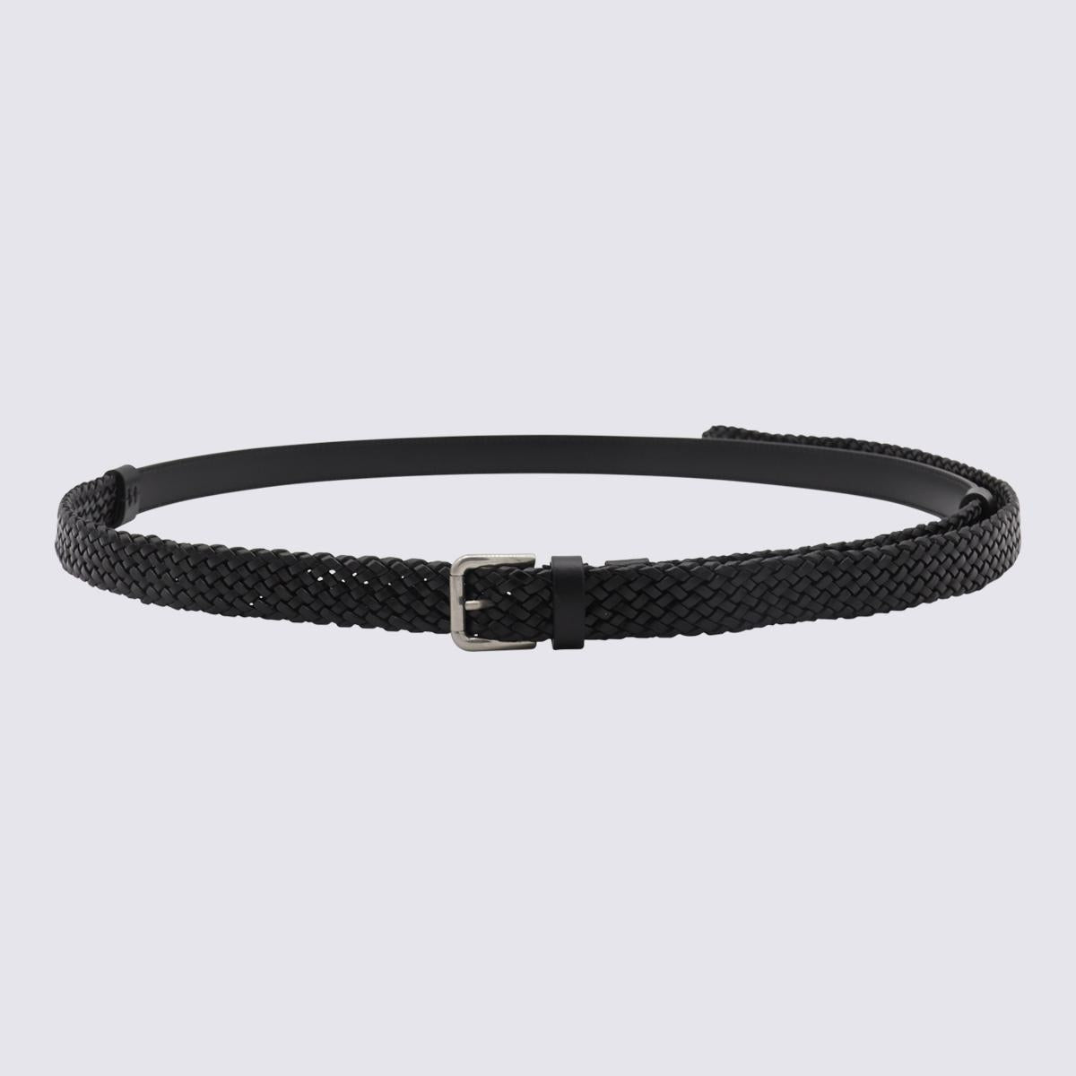 Dolce & Gabbana Black Leather Belt