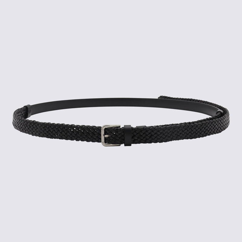Dolce & Gabbana Black Leather Belt