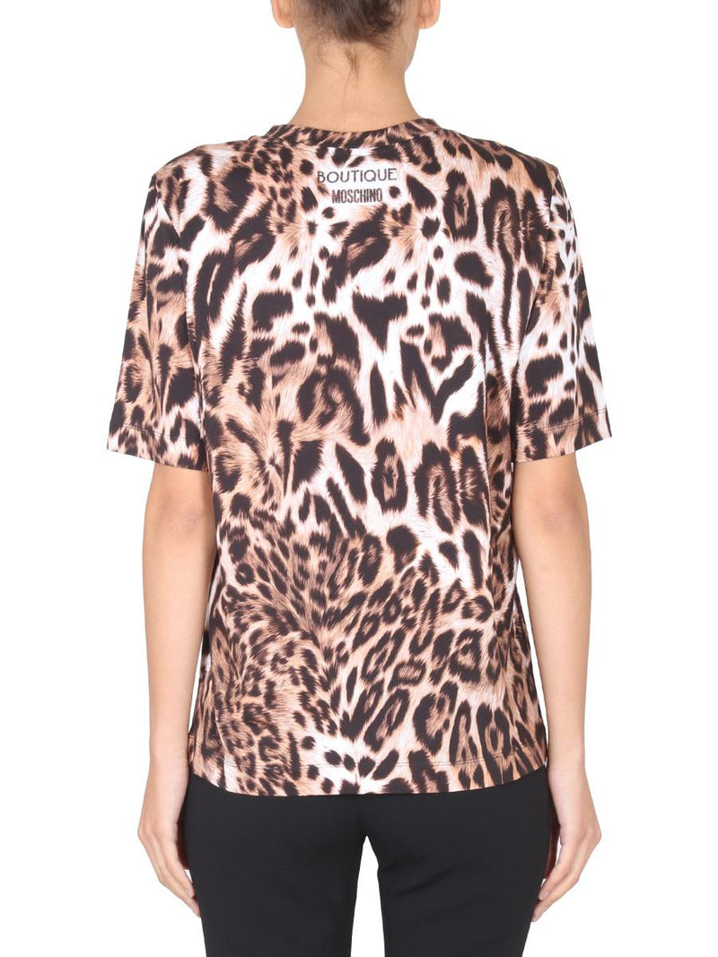 Boutique Moschino Animal Print T-Shirt
