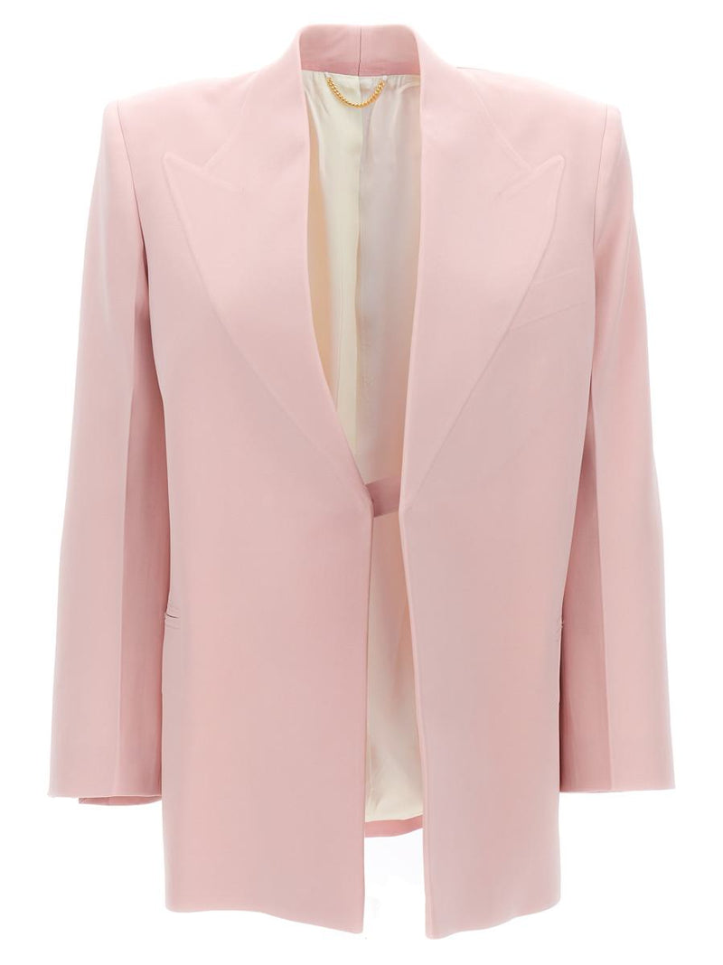 Victoria Beckham Single-Breasted Blazer Jacket