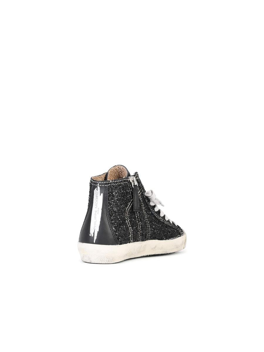 Philippe Model 'Prsx' Black Suede Blend Sneakers