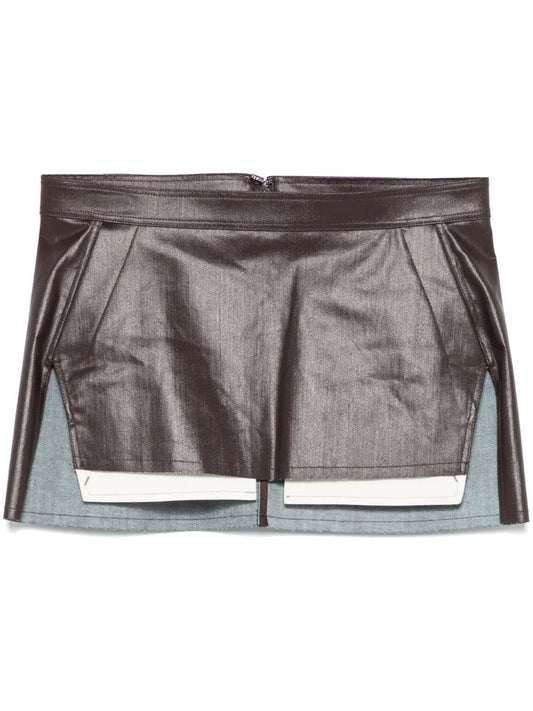 Rick Owens Fog Cutoff Mini Skirt