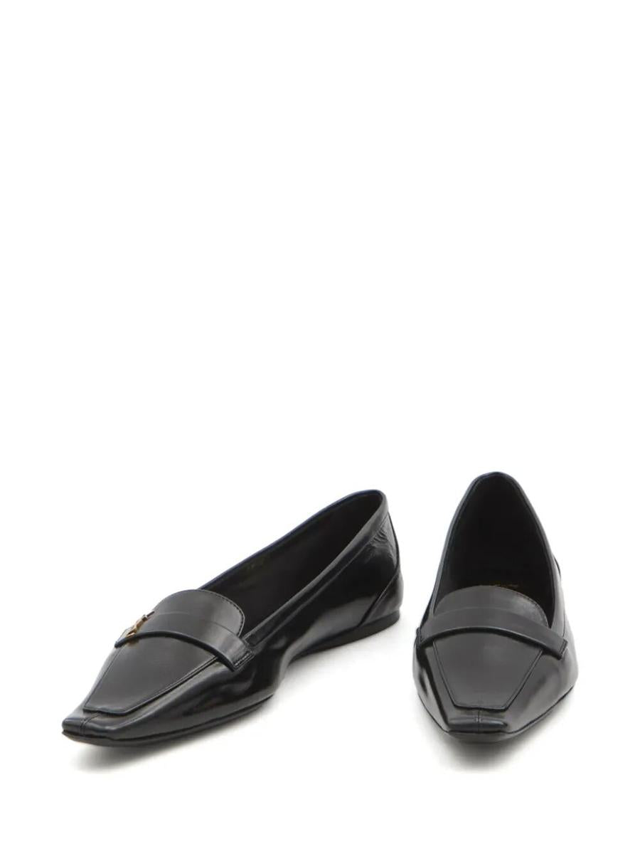 Saint Laurent Smooth Leather Poppy Ballerinas Shoes