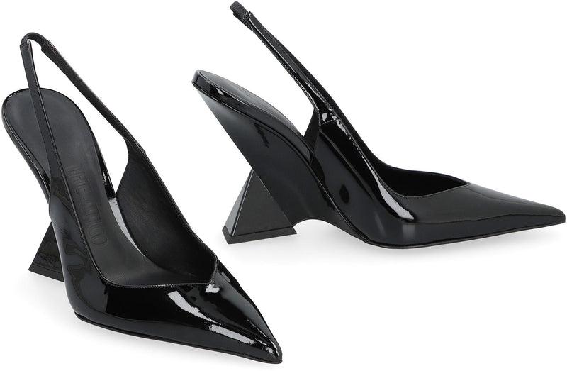 The Attico Cheope Patent Leather Slingback Pumps