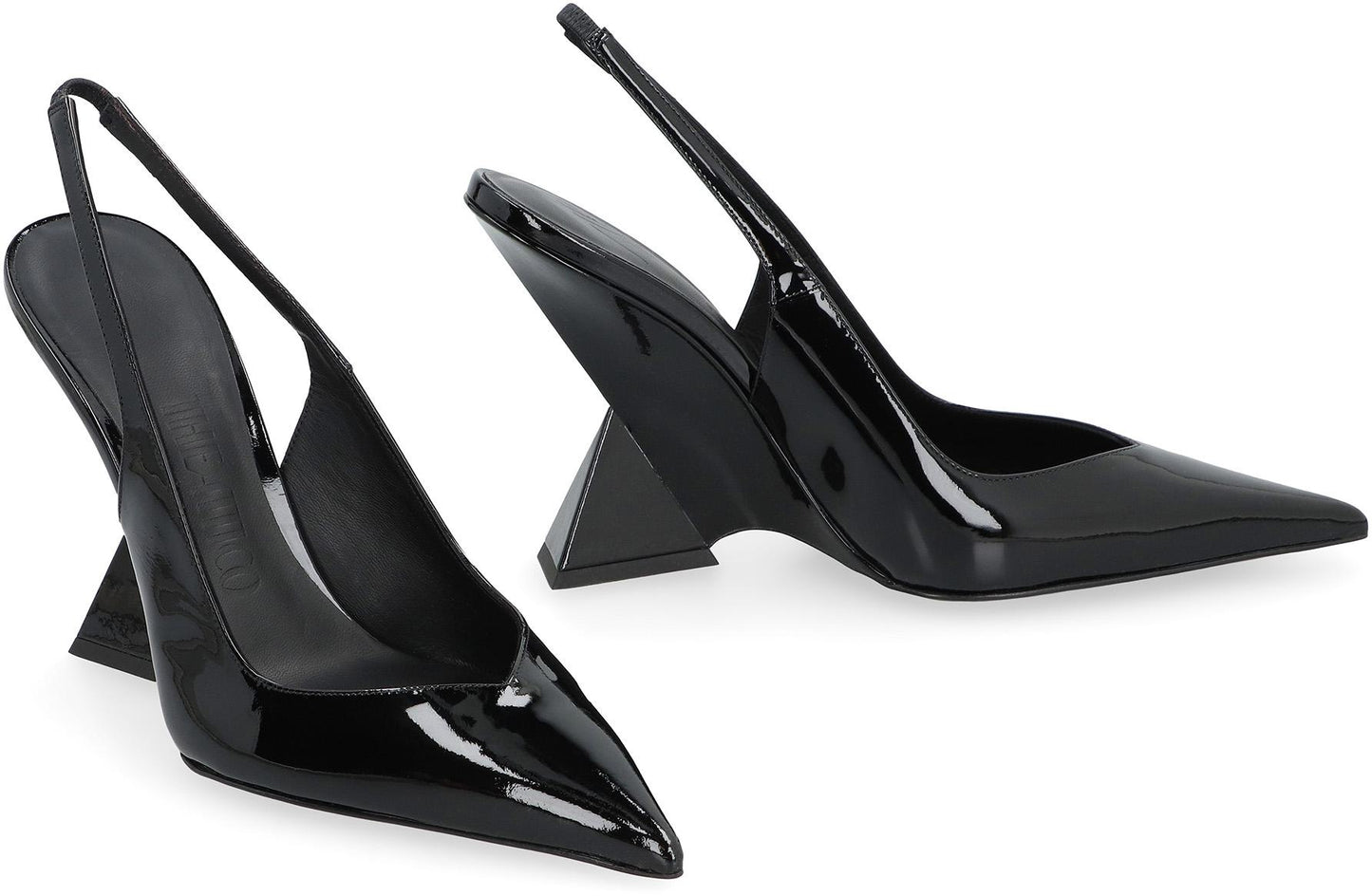 The Attico Cheope Patent Leather Slingback Pumps