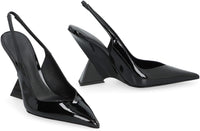 The Attico Cheope Patent Leather Slingback Pumps