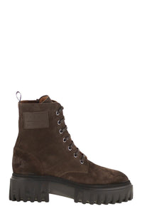 Hogan H700 - Suede Combat Boots
