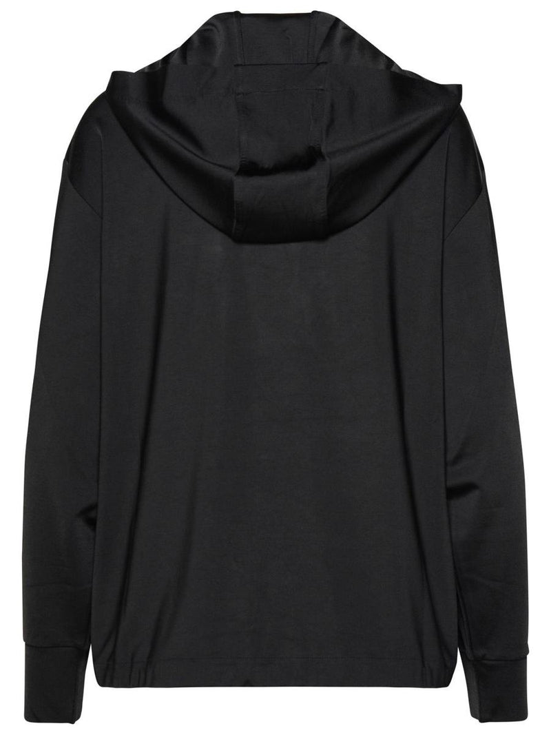 Moncler Black Viscose Hoodie