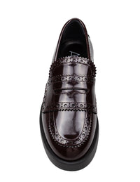 Agl Leather Loafer With Vamp