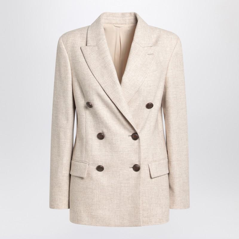 Brunello Cucinelli Double-Breasted Jacket In And