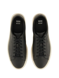 Boss Grained Leather Sneaker