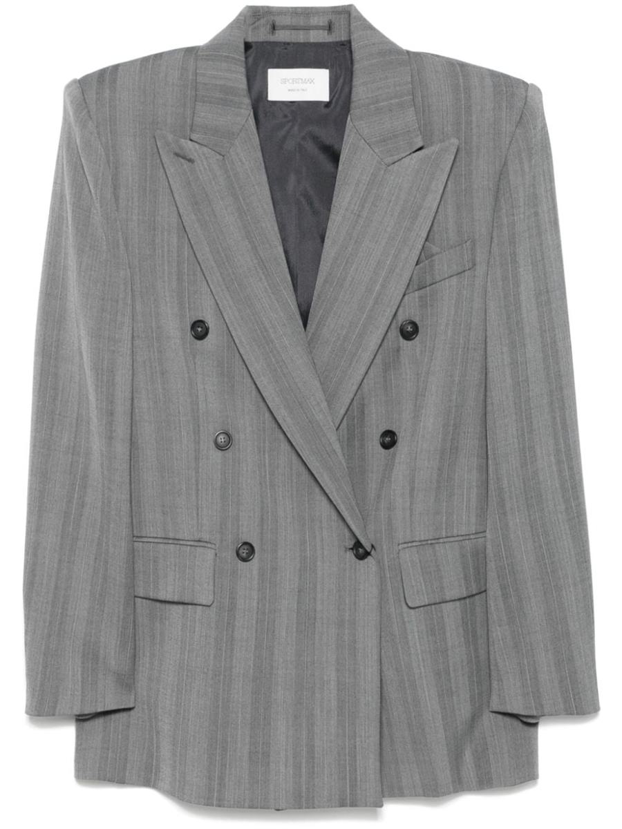 Sportmax Wool Double-Breasted Jacket