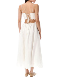 Zimmermann Rhiannon Scallop Midi Dress
