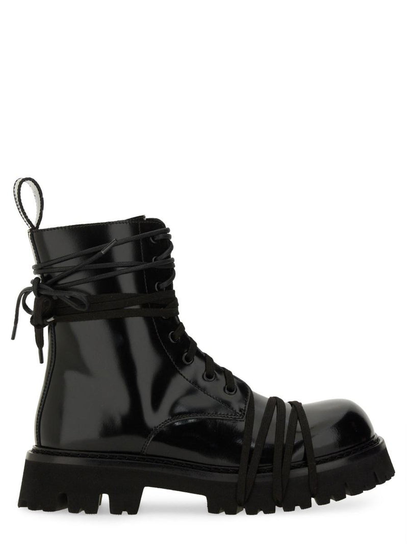 Moschino Lace-Up Boot