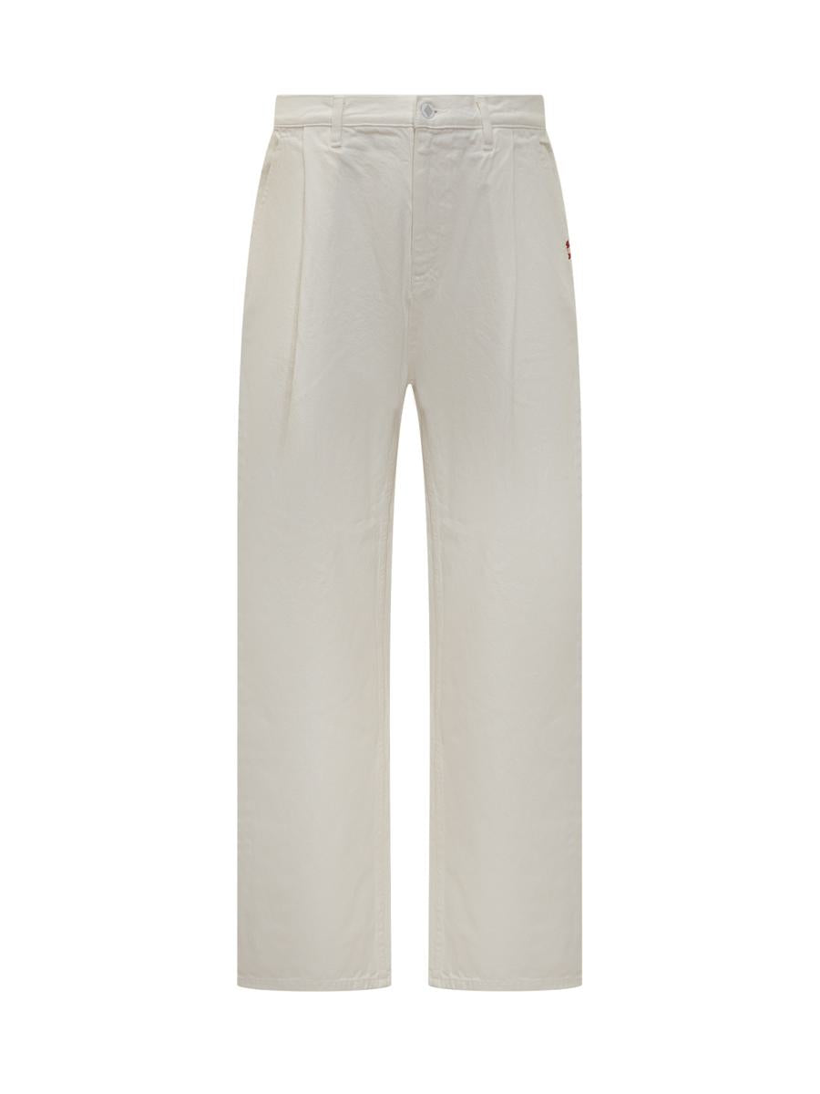 Amish Amish White Straight-Legged Pants