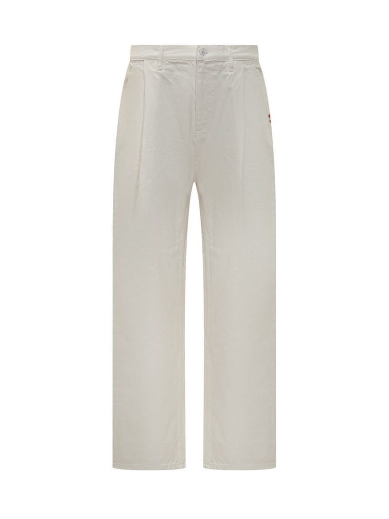 Amish Amish White Straight-Legged Pants