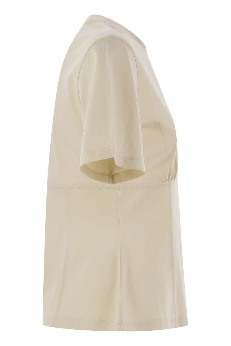 Moncler Cotton T-Shirt With Handmade Beads