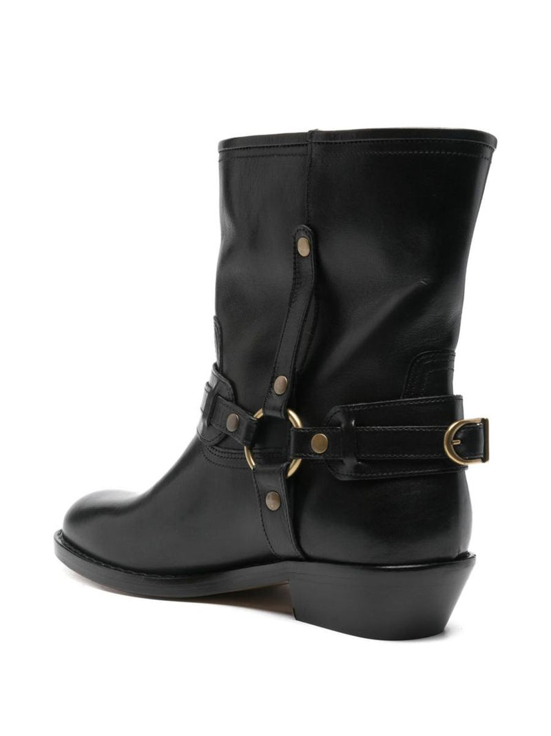 Isabel Marant Leather Biker Boots